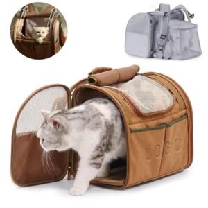 Expandable Breathable Pet Backpack for Travel