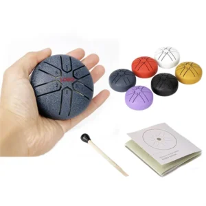 Mini Steel Tongue Drums 3-Inch 6-Note Sound