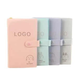 Cute PP Card Holder Album with Snap Closure for Business