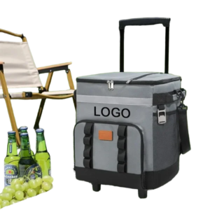 35L Rolling Insulated Cooler Bag with Telescopic Handle