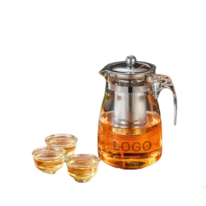 Heat-Resistant Glass Teapot with 500ml Capacity and Infuser