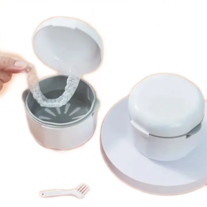 Portable Orthodontic Retainer & Cleaning Storage Case
