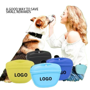 Custom Silicone Pet Treat Pouch with Clip-On Design