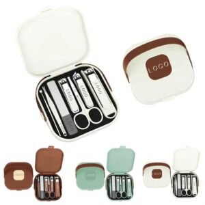 7-Piece Portable Manicure Grooming Kit with Case