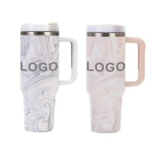 40oz Stanley-Style Insulated Tumbler with Handle