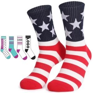Custom Patriotic Socks with Logo for Promotions and Events
