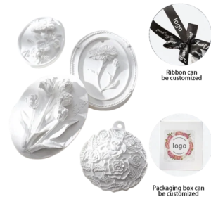 Customizable Hanging Gypsum Floral Scented Plaster Ornaments