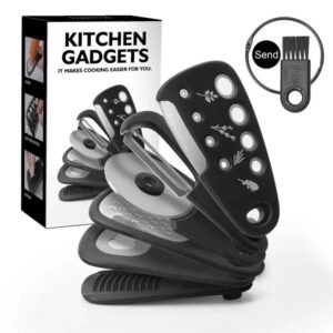 6-in-1 Kitchen Tool Set with Garlic Grinder, Peeler, Pizza C