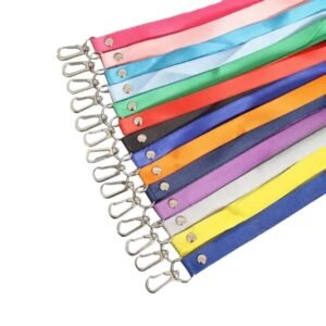 Custom Polyester Badge Lanyard with Heat Transfer Logo