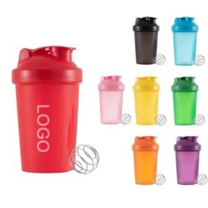 400ml Leakproof Fitness Shaker Bottle with Mixing Ball