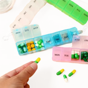 7-Day Travel Pill Organizer with Moisture-Proof Compartments