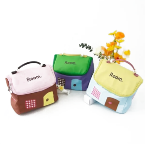 Dopamine-Inspired House Design PU Travel Cosmetic Bag