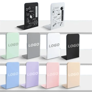Custom Metal L-Shaped Bookend with Adjustable Design